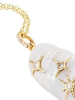 Nina Gilin 14K Yellow Gold, Freshwater Pearl, & Diamond Pendant Necklace -Deals Apparis Store unnamed file 109