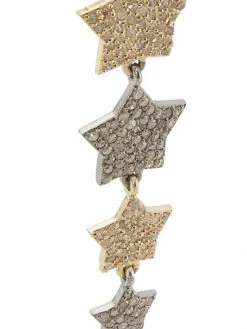 Nina Gilin 14K Yellow Gold, Sterling Silver, & Diamond Star Drop Earrings -Deals Apparis Store unnamed file 113