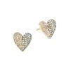 Nina Gilin Two-Tone & Diamond Pavé Heart Stud Earrings -Deals Apparis Store unnamed file 12