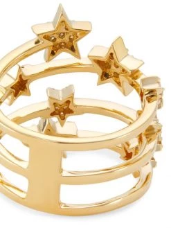 Nina Gilin 14K Yellow Gold & Diamond Star Spiral Ring -Deals Apparis Store unnamed file 139