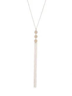 Nina Gilin 14K Rose Gold & Diamond Tassel Necklace