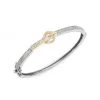 Nina Gilin 14K Yellow Gold, Black Rhodium Silver & Diamond Buckle Bracelet -Deals Apparis Store unnamed file 147