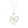 Nina Gilin 14K Yellow Gold & Diamond Love Necklace -Deals Apparis Store unnamed file 16