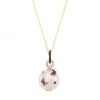 Nina Gilin 14K Yellow Gold, 13MM Cultured South Sea Pearl, & Multi-Gemstone Pendant Necklace