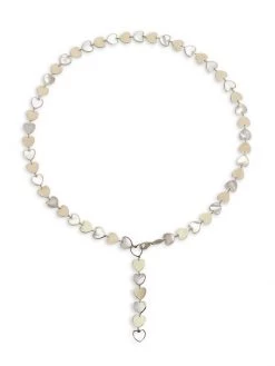 Nina Gilin 14K Yellow Gold & Mother-Of-Pearl Heart Necklace