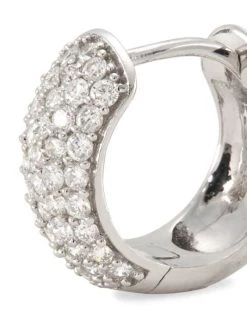 Nina Gilin 14K White Gold & Diamond Huggie Hoop Earrings -Deals Apparis Store unnamed file 190