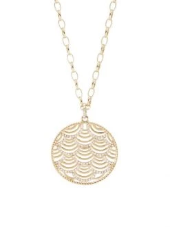 Nina Gilin 14K Yellow Gold & Diamond Pendant Necklace