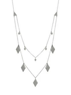 Nina Gilin Layered Diamond & Sterling Silver Necklace