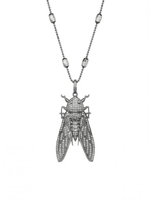 Nina Gilin Diamond Bee Pendant Station Necklace -Deals Apparis Store unnamed file 203