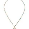 Nina Gilin 14K Yellow Gold, Turquoise & Mother-Of-Pearl North Star Compass Pendant Necklace