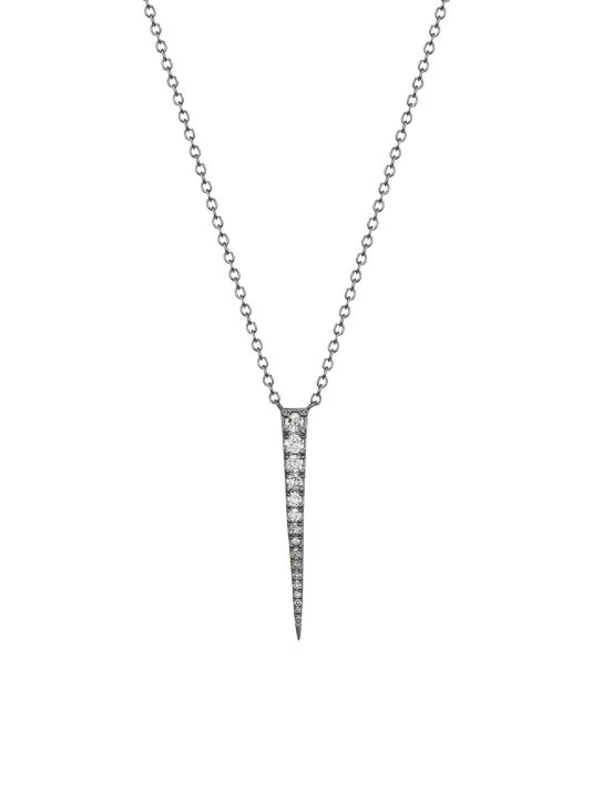 Nina Gilin Diamond & Sterling Silver Pendant 3 Nina Gilin Diamond & Sterling Silver Pendant