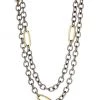 Nina Gilin Black Rhodium-Plated Silver & 14K Yellow Gold Double-Strand Necklace -Deals Apparis Store unnamed file 24