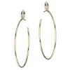 Nina Gilin 14K Yellow Gold, Diamond & Emerald Snake Hoop Earrings