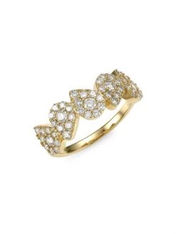 Nina Gilin 14K Yellow Gold & Diamond Pavé Ring