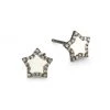 Nina Gilin 14K Black Rhodium Silver & Diamond Star Stud Earrings -Deals Apparis Store unnamed file 277