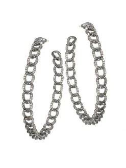 Nina Gilin Diamond Hoop Earrings