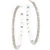 Nina Gilin Black Rhodium-Plated, Diamond & 2MM Pearl Hoop Earrings