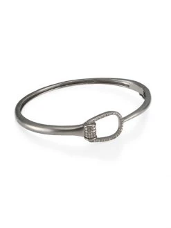 Nina Gilin Diamond Hinged Bangle
