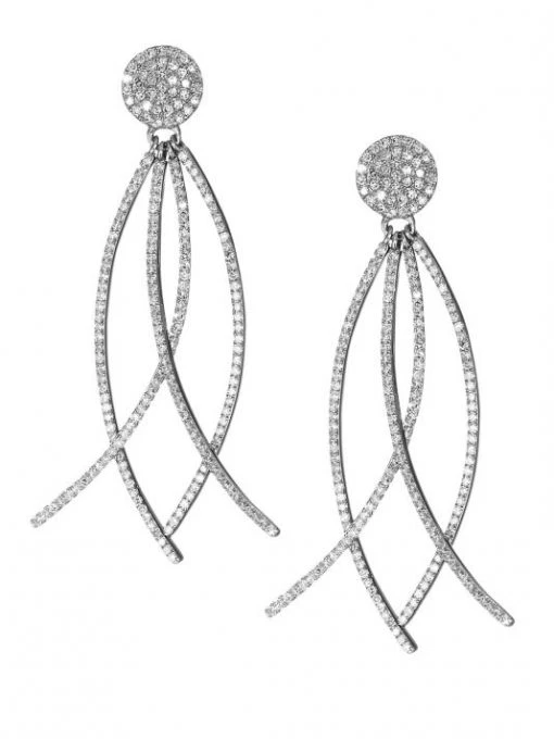 Nina Gilin Diamond Arc Drop Earrings -Deals Apparis Store unnamed file 296