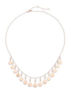 Nina Gilin 14K Rose Gold & Diamond Bib Necklace