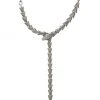 Nina Gilin Black Rhodium-Plated & Diamond Y-Necklace -Deals Apparis Store unnamed file 304