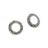 Nina Gilin 14K Black Rhodium Silver, Champagne Diamond & Enamel Stud Earrings -Deals Apparis Store unnamed file 324
