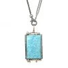Nina Gilin 14K Yellow Gold Diamond & Larimar Pendant Necklace