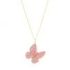 Nina Gilin 14K Yellow Gold & Pink Sapphire Butterfly Pendant Necklace -Deals Apparis Store unnamed file 46