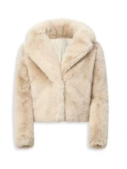 Apparis Little Girl's & Girl's Milly Faux Fur Short Coat For Kids