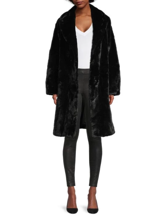 Apparis Bree Faux Fur Wrap Coat 4 Apparis Bree Faux Fur Wrap Coat - Image 2