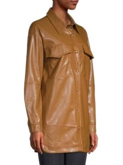 Apparis Riley Leather-Look Shirt -Deals Apparis Store unnamed file 619