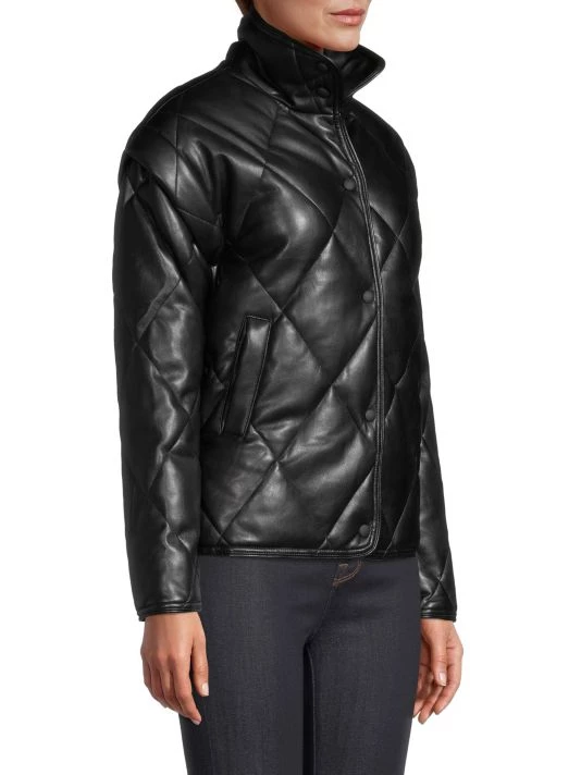 Apparis Liliane Leather-Look Puffer Jacket 6 Apparis Liliane Leather-Look Puffer Jacket - Image 4