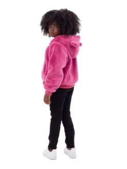 Apparis Little Girl's & Girl's Lily Pluche Faux Fur Jacket For Kids Black -Deals Apparis Store unnamed file 679