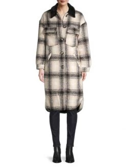 Apparis James Plaid Faux Fur Collar Coat 9 Apparis James Plaid Faux Fur Collar Coat -Deals Apparis Store unnamed file 705