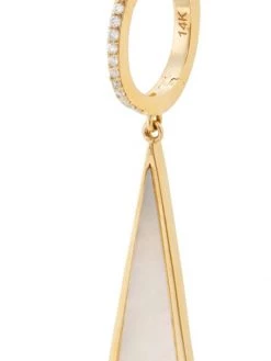 Nina Gilin 14K Yellow Gold, Mother-Of-Pearl, & Diamond Drop Earrings -Deals Apparis Store unnamed file 72